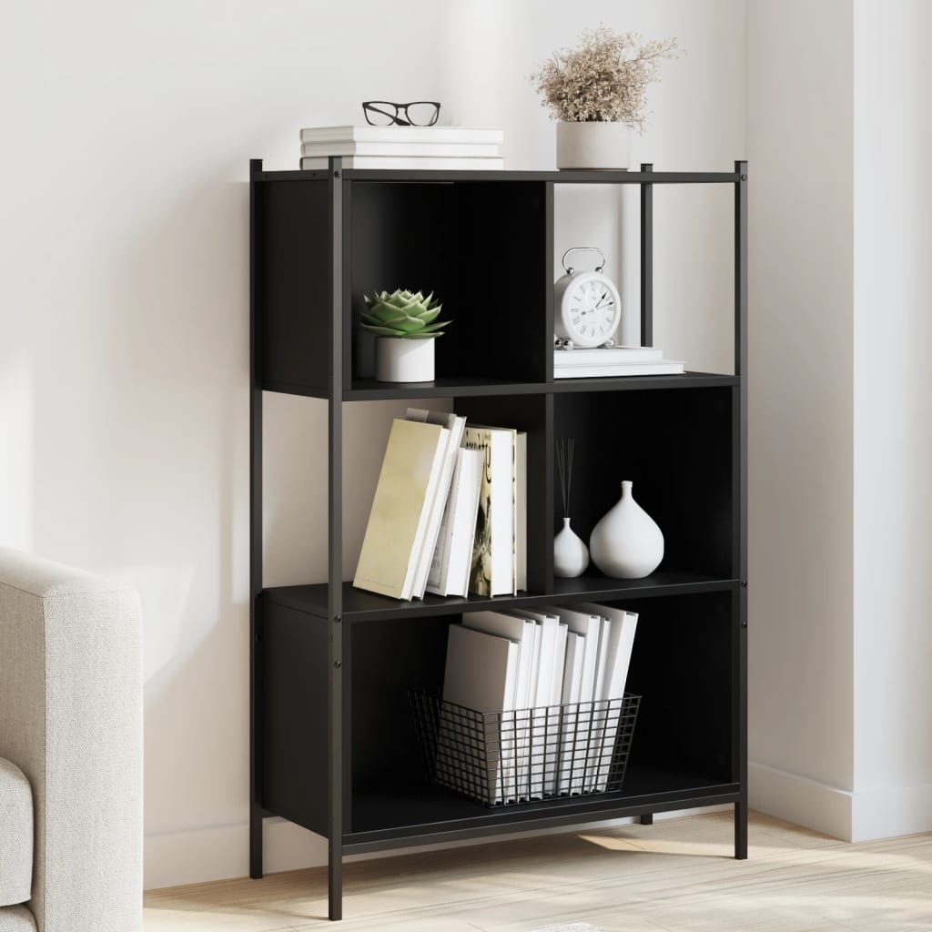VidaXL Boekenkast 72x28x109 cm bewerkt hout zwart