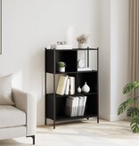 VidaXL Boekenkast 72x28x109 cm bewerkt hout zwart