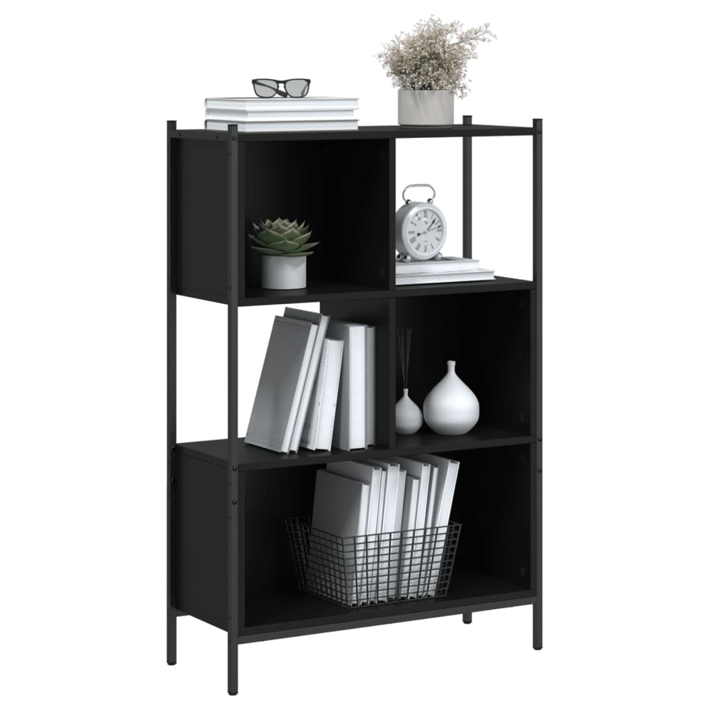 VidaXL Boekenkast 72x28x109 cm bewerkt hout zwart