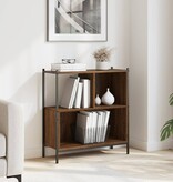 VidaXL Boekenkast 72x28x77,5 cm bewerkt hout bruineikenkleurig