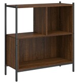 VidaXL Boekenkast 72x28x77,5 cm bewerkt hout bruineikenkleurig