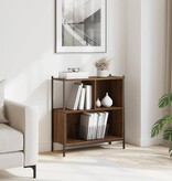 VidaXL Boekenkast 72x28x77,5 cm bewerkt hout bruineikenkleurig