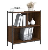 VidaXL Boekenkast 72x28x77,5 cm bewerkt hout bruineikenkleurig