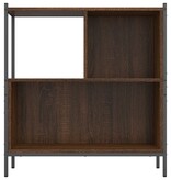 VidaXL Boekenkast 72x28x77,5 cm bewerkt hout bruineikenkleurig