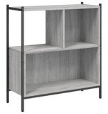 VidaXL Boekenkast 72x28x77,5 cm bewerkt hout grijs sonoma eikenkleur
