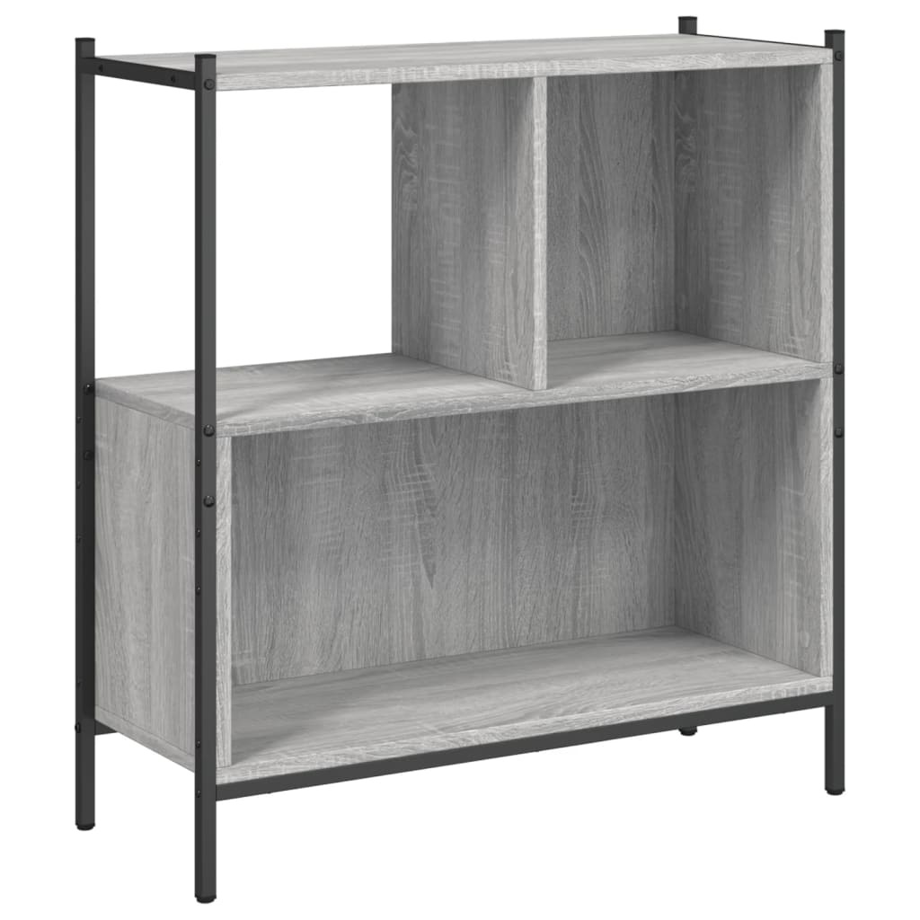 VidaXL Boekenkast 72x28x77,5 cm bewerkt hout grijs sonoma eikenkleur