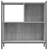VidaXL Boekenkast 72x28x77,5 cm bewerkt hout grijs sonoma eikenkleur