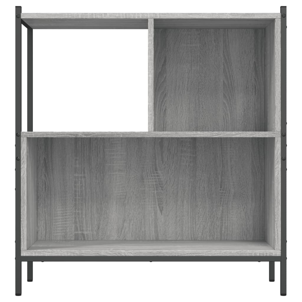 VidaXL Boekenkast 72x28x77,5 cm bewerkt hout grijs sonoma eikenkleur