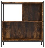 VidaXL Boekenkast 72x28x77,5 cm bewerkt hout gerookt eikenkleurig