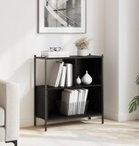VidaXL Boekenkast 72x28x77,5 cm bewerkt hout zwart