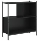 VidaXL Boekenkast 72x28x77,5 cm bewerkt hout zwart