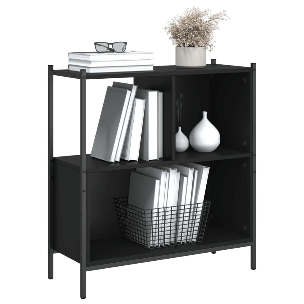 VidaXL Boekenkast 72x28x77,5 cm bewerkt hout zwart
