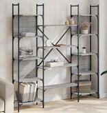 VidaXL Boekenkast 155,5x24x166,5 cm bewerkt hout grijs sonoma eiken