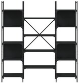VidaXL Boekenkast 155,5x24x166,5 cm bewerkt hout zwart