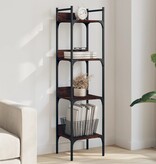 VidaXL Boekenkast 4-laags 35x30x138,5 cm bewerkt hout bruineikenkleur