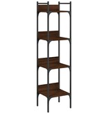 VidaXL Boekenkast 4-laags 35x30x138,5 cm bewerkt hout bruineikenkleur