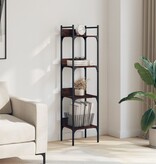 VidaXL Boekenkast 4-laags 35x30x138,5 cm bewerkt hout bruineikenkleur