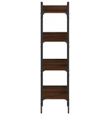 VidaXL Boekenkast 4-laags 35x30x138,5 cm bewerkt hout bruineikenkleur