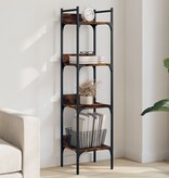 VidaXL Boekenkast 4-laags 35x30x138,5 cm bewerkt hout gerookt eiken