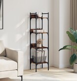 VidaXL Boekenkast 4-laags 35x30x138,5 cm bewerkt hout gerookt eiken