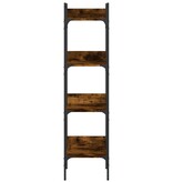 VidaXL Boekenkast 4-laags 35x30x138,5 cm bewerkt hout gerookt eiken