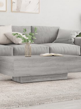 VidaXL Salontafel 100x49,5x31 cm bewerkt hout grijs sonoma eikenkleur