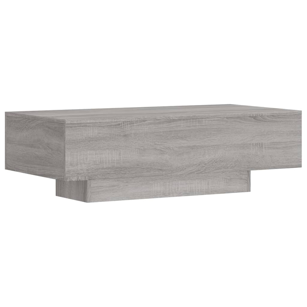 VidaXL Salontafel 100x49,5x31 cm bewerkt hout grijs sonoma eikenkleur