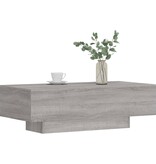 vidaXL Salontafel 100x49,5x31 cm bewerkt hout grijs sonoma eikenkleur