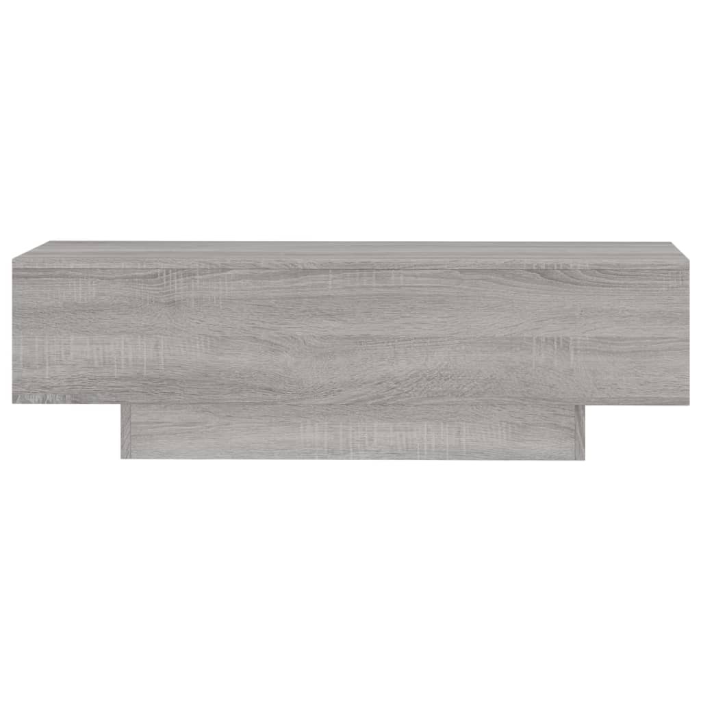 vidaXL Salontafel 100x49,5x31 cm bewerkt hout grijs sonoma eikenkleur