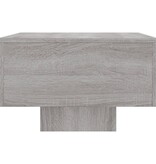 VidaXL Salontafel 100x49,5x31 cm bewerkt hout grijs sonoma eikenkleur