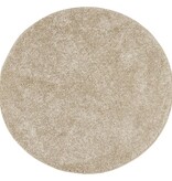 vidaXL Vloerkleed hoogpolig glanzend Ø 100 cm beige