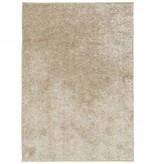 vidaXL Vloerkleed hoogpolig glanzend 160x230 cm beige