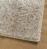 vidaXL Vloerkleed hoogpolig glanzend 160x230 cm beige