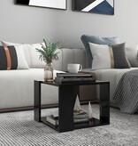 VidaXL Salontafel 40x40x30 cm bewerkt hout zwart