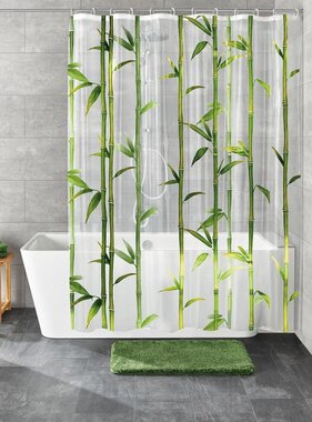 vidaXL Douchegordijn Bamboo 180x200 cm groen