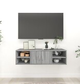 VidaXL Wandschap 102x30x29 cm bewerkt hout grijs sonoma eikenkleurig