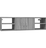VidaXL Wandschap 102x30x29 cm bewerkt hout grijs sonoma eikenkleurig