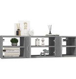 VidaXL Wandschap 102x30x29 cm bewerkt hout grijs sonoma eikenkleurig