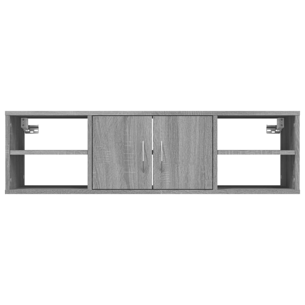 VidaXL Wandschap 102x30x29 cm bewerkt hout grijs sonoma eikenkleurig