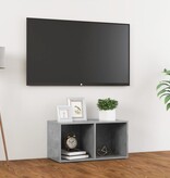 VidaXL Tv-meubel 72x35x36,5 cm spaanplaat betongrijs