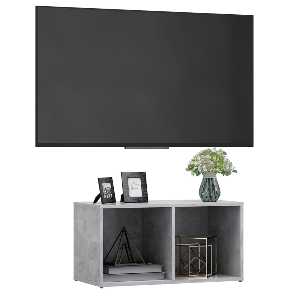 VidaXL Tv-meubel 72x35x36,5 cm spaanplaat betongrijs