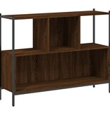 VidaXL Boekenkast 102x28x77,5 cm bewerkt hout bruineikenkleurig