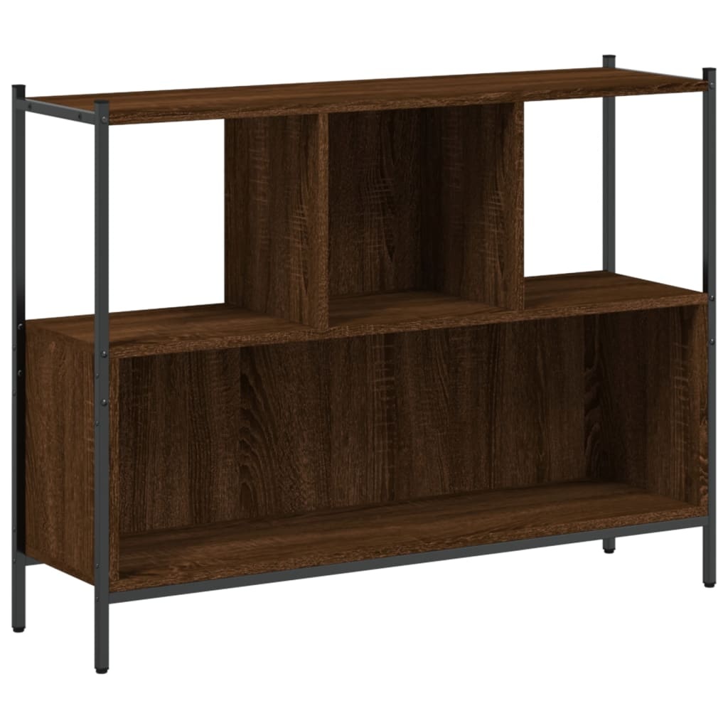VidaXL Boekenkast 102x28x77,5 cm bewerkt hout bruineikenkleurig