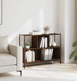 VidaXL Boekenkast 102x28x77,5 cm bewerkt hout bruineikenkleurig
