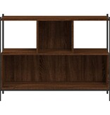 VidaXL Boekenkast 102x28x77,5 cm bewerkt hout bruineikenkleurig