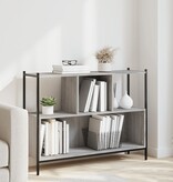 VidaXL Boekenkast 102x28x77,5 cm bewerkt hout grijs sonoma eikenkleur
