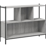 VidaXL Boekenkast 102x28x77,5 cm bewerkt hout grijs sonoma eikenkleur