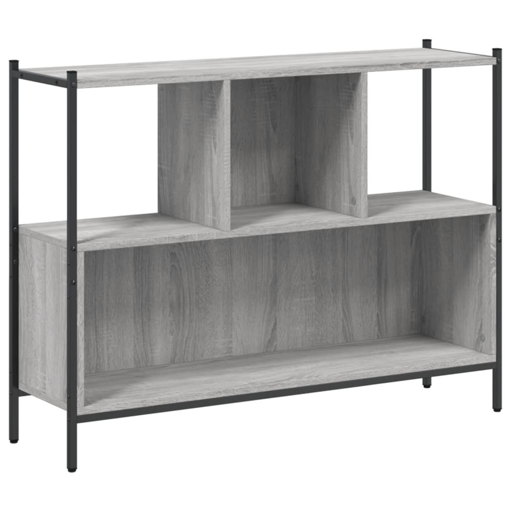 VidaXL Boekenkast 102x28x77,5 cm bewerkt hout grijs sonoma eikenkleur
