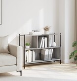 VidaXL Boekenkast 102x28x77,5 cm bewerkt hout grijs sonoma eikenkleur