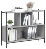 VidaXL Boekenkast 102x28x77,5 cm bewerkt hout grijs sonoma eikenkleur